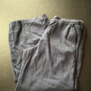 Hollister Women's navy blue Wide Leg linen Pants